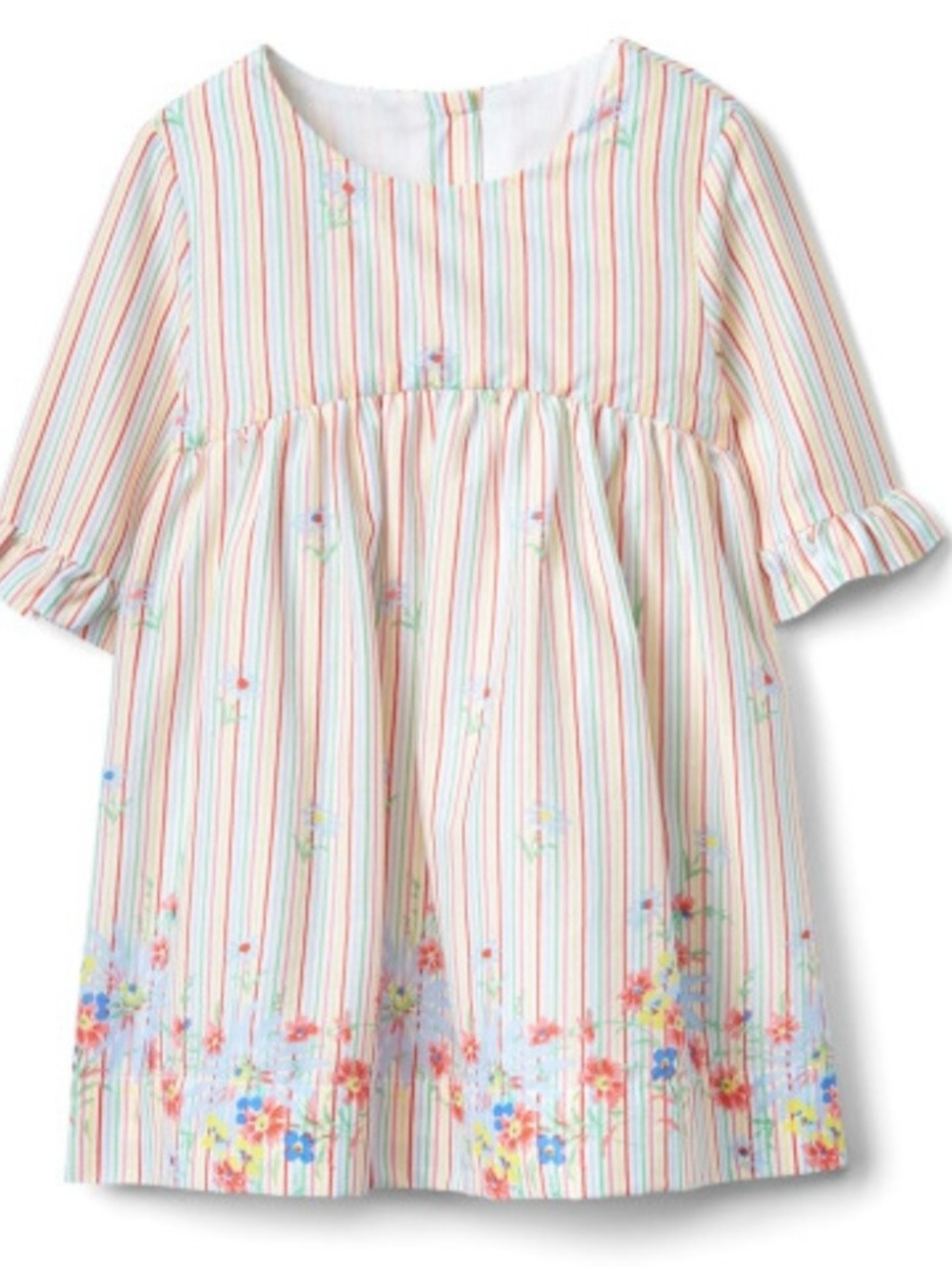 GAP Multicolor Stripe Floral Baby Dress